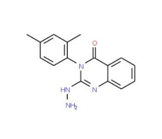 3-(2,4-dimethylphenyl)-2-hydrazinoquinazolin-4(3H)-one (CAS 77066-13-8) - chemical structure image