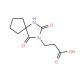 3-(2,4-dioxo-1,3-diazaspiro[4.4]non-3-yl)propanoic acid - chemical structure image