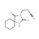 3-(2,4-dioxo-1,3-diazaspiro[4.5]dec-3-yl)propanenitrile (CAS 19283-00-2) - chemical structure image