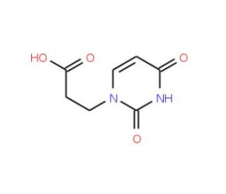 3-(2,4-Dioxo-3,4-dihydro-2H-pyrimidin-1-yl)-propionic acid (CAS 2950-82-5) - chemical structure image