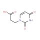 3-(2,4-Dioxo-3,4-dihydro-2H-pyrimidin-1-yl)-propionic acid (CAS 2950-82-5) - chemical structure image