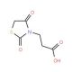 3-(2,4-Dioxo-thiazolidin-3-yl)-propionic acid (CAS 49629-36-9) - chemical structure image