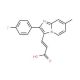 3-[2-(4-Fluoro-phenyl)-7-methyl-imidazo[1,2-a]-pyridin-3-yl]-acrylic acid - chemical structure image