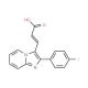 3-[2-(4-Fluoro-phenyl)-imidazo[1,2-a]pyridin-3-yl]-acrylic acid - chemical structure image