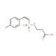 3-({[2-(4-methylphenyl)vinyl]sulfonyl}amino)propanoic acid - chemical structure image