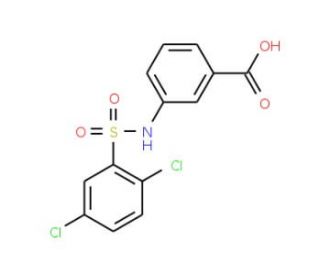 3-(2,5-Dichloro-benzenesulfonylamino)-benzoic acid (CAS 88522-30-9) - chemical structure image