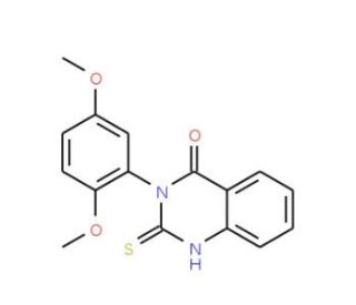 3-(2,5-Dimethoxyphenyl)-2-thioxo-2,3-dihydro-4(1H)-quinazolinone - chemical structure image