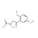 3-(2,5-Dimethoxyphenyl)-4,5-dihydroisoxazole-5-carboxylic acid - chemical structure image