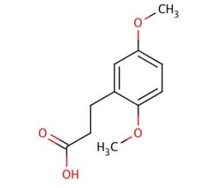 3-(2,5-Dimethoxyphenyl)propionic acid (CAS 10538-49-5) - chemical structure image