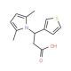 3-(2,5-Dimethyl-1H-pyrrol-1-yl)-3-(3-thienyl)-propanoic acid - chemical structure image