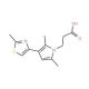 3-[2,5-dimethyl-3-(2-methyl-1,3-thiazol-4-yl)-1H-pyrrol-1-yl]propanoic acid - chemical structure image