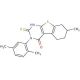 3-(2,5-Dimethyl-phenyl)-2-mercapto-7-methyl-5,6,7,8-tetrahydro-3H-benzo[4,5]thieno[2,3-d]pyrimidin-4-one - chemical structure