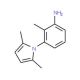 3-(2,5-Dimethyl-pyrrol-1-yl)-2-methyl-phenylamine (CAS 842958-59-2) - chemical structure image