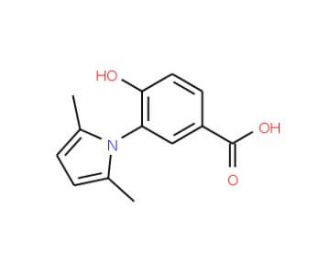 3-(2,5-Dimethyl-pyrrol-1-yl)-4-hydroxy-benzoic acid (CAS 340315-24-4) - chemical structure image