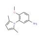 3-(2,5-Dimethyl-pyrrol-1-yl)-4-methoxy-phenylamine - chemical structure image