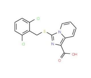 3-(2,6-Dichloro-benzylsulfanyl)-imidazo[1,5-a]-pyridine-1-carboxylic acid - chemical structure image