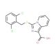 3-(2,6-Dichloro-benzylsulfanyl)-imidazo[1,5-a]-pyridine-1-carboxylic acid - chemical structure image