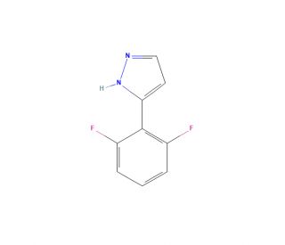 3-(2,6-Difluorophenyl)pyrazole (CAS 154258-88-5) - chemical structure image