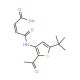 3-(2-Acetyl-5-tert-butyl-thiophen-3-ylcarbamoyl)-acrylic acid - chemical structure image