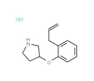 3-(2-Allylphenoxy)pyrrolidine hydrochloride - chemical structure image