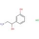 3-(2-amino-1-hydroxyethyl)phenol hydrochloride (CAS 15308-34-6) - chemical structure image