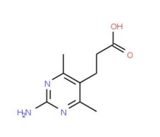 3-(2-Amino-4,6-dimethyl-pyrimidin-5-yl)-propionic acid - chemical structure image