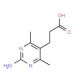 3-(2-Amino-4,6-dimethyl-pyrimidin-5-yl)-propionic acid - chemical structure image