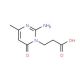 3-(2-Amino-4-methyl-6-oxo-6H-pyrimidin-1-yl)-propionic acid - chemical structure image