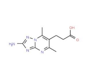 3-(2-amino-5,7-dimethyl[1,2,4]triazolo[1,5-a]pyrimidin-6-yl)propanoic acid - chemical structure image