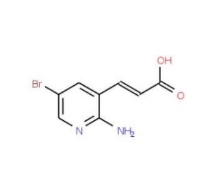 3-(2-Amino-5-bromo-3-pyridyl)acrylic acid - chemical structure image