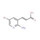 3-(2-Amino-5-bromo-3-pyridyl)acrylic acid - chemical structure image