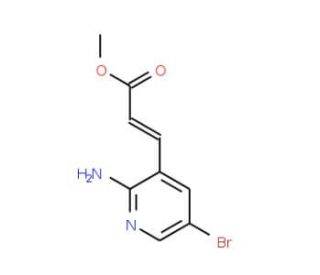 3-(2-Amino-5-bromo-pyridin-3-yl)-acrylic acidmethyl ester (CAS 912760-74-8) - chemical structure image