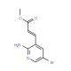 3-(2-Amino-5-bromo-pyridin-3-yl)-acrylic acidmethyl ester 的分子结构, CAS编号: 912760-74-8 3-(2-Amino-5-bromo-pyridin-3-yl)-acrylic acidmethyl ester (CAS 912760-74-8) - chemical structure image