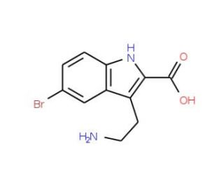 3-(2-Amino-ethyl)-5-bromo-1H-indole-2-carboxylic acid - chemical structure image