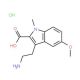 3-(2-Amino-ethyl)-5-methoxy-1-methyl-1H-indole-2-carboxylic hydrochloride - chemical structure image