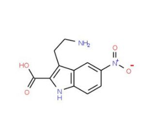 3-(2-Amino-ethyl)-5-nitro-1H-indole-2-carboxylic acid - chemical structure image
