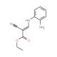 3-(2-Amino-phenylamino)-2-cyano-acrylic acid ethyl ester (CAS 21025-47-8) - chemical structure image