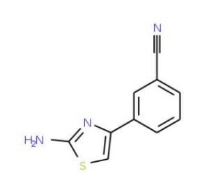 3-(2-Amino-thiazol-4-yl)-benzonitrile - chemical structure image