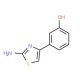 3-(2-Amino-thiazol-4-yl)-phenol (CAS 155983-86-1) - chemical structure image