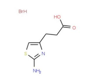 3-(2-Amino-thiazol-4-yl)-propionic acidhydrobromide - chemical structure image