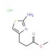 3-(2-Amino-thiazol-4-yl)-propionic acidmethyl ester hydrochloride - chemical structure image