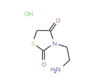 3-(2-aminoethyl)-1,3-thiazolidine-2,4-dione hydrochloride (CAS 19382-49-1) - chemical structure image