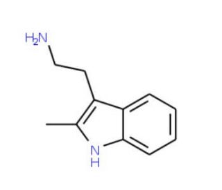 3-(2-Aminoethyl)-2-methylindole (CAS 2731-06-8) - chemical structure image