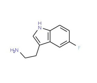 3-(2-Aminoethyl)-5-fluoro-1H-indole (CAS 576-16-9) - chemical structure image