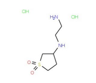 3-(2-Aminoethyl)aminotetrahydrothiophene1,1-dioxide dihydrochloride - chemical structure image