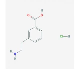 3-(2-aminoethyl)benzoic acid hydrochloride - chemical structure image