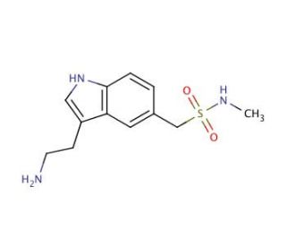 3-(2-Aminoethyl)-N-methyl-1H-indole-5-methanesulfonamide (CAS 88919-22-6) - chemical structure image