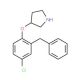 3-(2-Benzyl-4-chlorophenoxy)pyrrolidine - chemical structure image