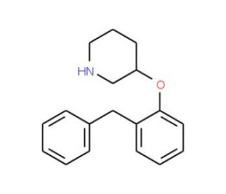 3-(2-Benzylphenoxy)piperidine - chemical structure image