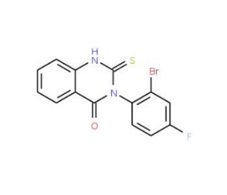 3-(2-Bromo-4-fluorophenyl)-2-thioxo-2,3-dihydro-4(1H)-quinazolinone - chemical structure image